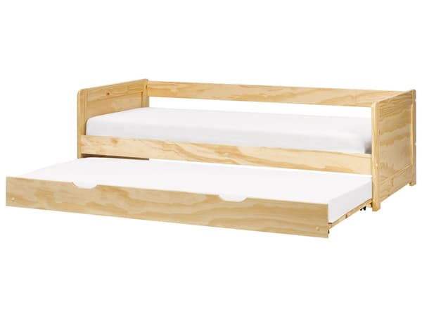 Dagseng Lyst tre Furu 90 x 200 cm Moderne og skandinavisk stil Ekstra uttrekkbar seng Barnerom Soverom