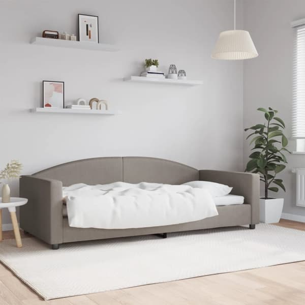 Dagbädd taupe 90x200 cm tyg