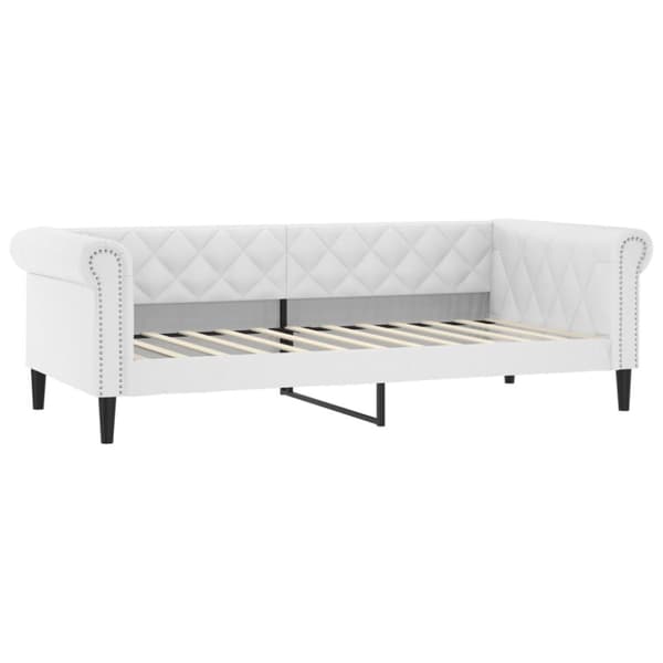 Dagbädd vit 90x200 cm konstläder