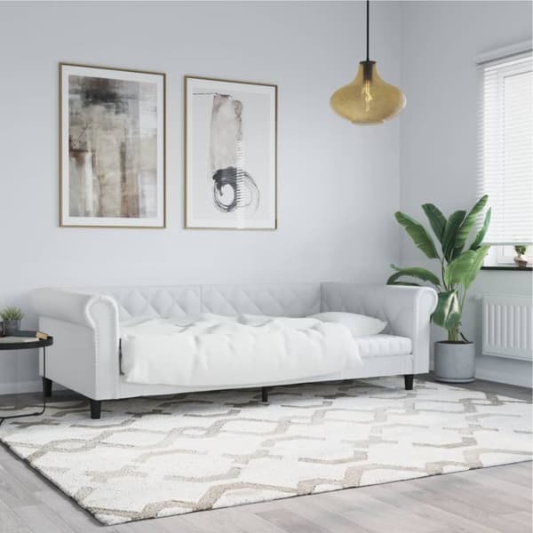 Dagbädd vit 100x200 cm konstläder