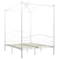 Miniatyrbild 2 av 2: Sänghimmel utan madrass vit metall 120x200 cm