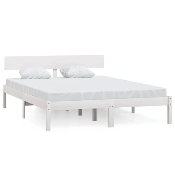 Sängram massiv furu 135x190 cm UK dubbel