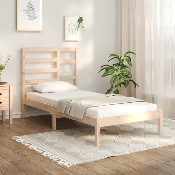 Sängram massivt trä 75x190 cm