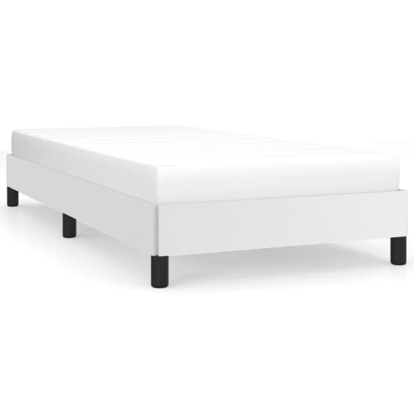 Sängram vit 90x190 cm konstläder