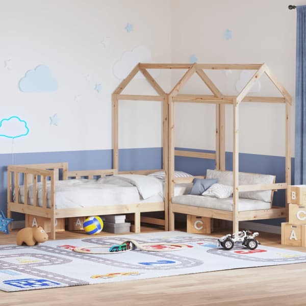 Dagbänk med bänk och tak 90x200 cm massiv furu