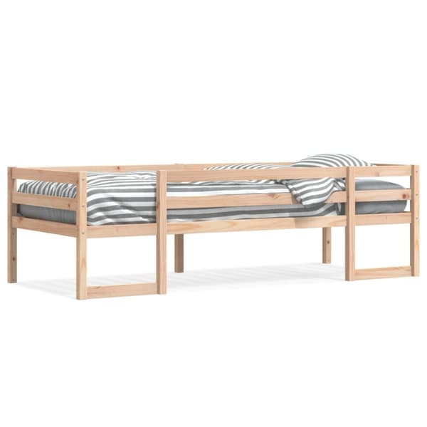 Sängram för barnsäng 75x190 cm massiv furu