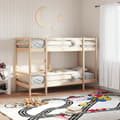 Miniatyrbild 1 av 2: Våningssäng utan madrass 90x200 cm massiv furu