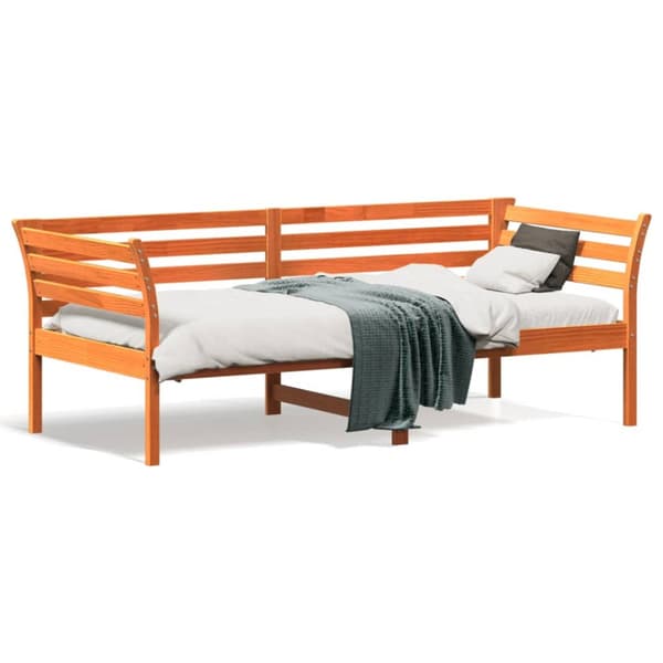Dagbädd vaxad brun 75x190 cm massiv furu