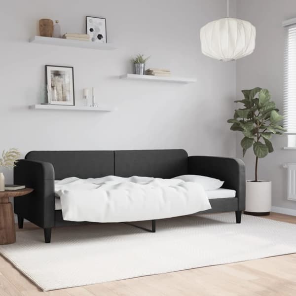 Dagbädd svart 90x200 cm tyg