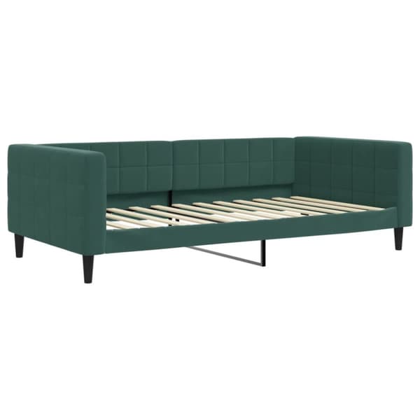 Dagbädd mörkgrön 100x200 cm sammet