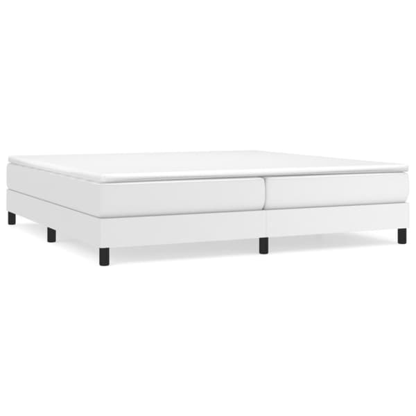 Sängram vit 200x200 cm konstläder