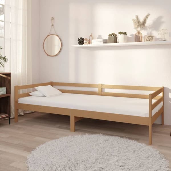 Dagbädd honungsbrun massiv furu 90x200 cm