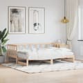 Miniatyrbild 1 av 2: Dagbädd med extrasäng 80x200 cm massiv furu