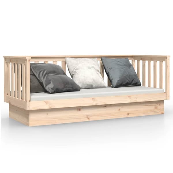 Dagbädd utan madrass 90x190 cm massiv furu