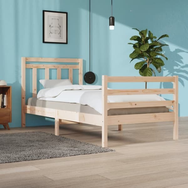 Sängram massivt trä 90x200 cm