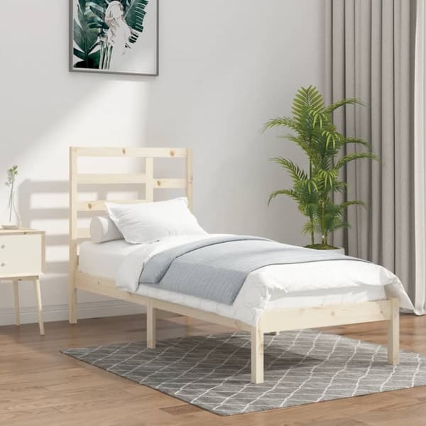 Sängram massivt trä 90x200 cm