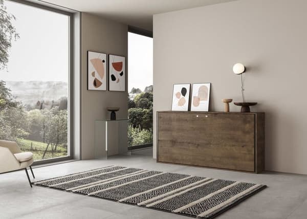 Murphy säng - Itamoby - Kando - 1 plats - Valnöt - Madrass ingår