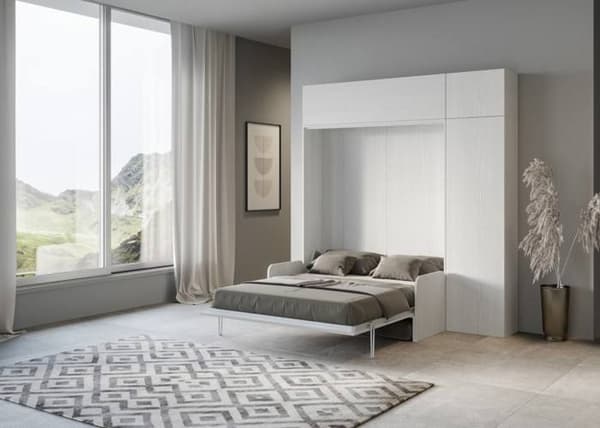 Sängskåp - Itamoby - KENTARO - 160 cm - Vit Ask - 2 platser