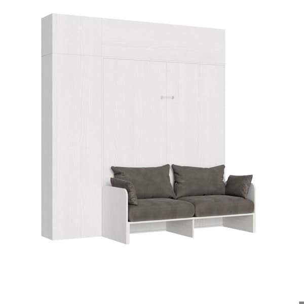 Sängskåp - Itamoby - KENTARO - 160 cm - Vit Ask - 2 platser