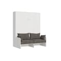 Miniatyrbild 1 av 5: Vertikal hopfällbar säng 160 - Itamoby - Kentaro - White Ash - Integrerad soffa - 2 platser
