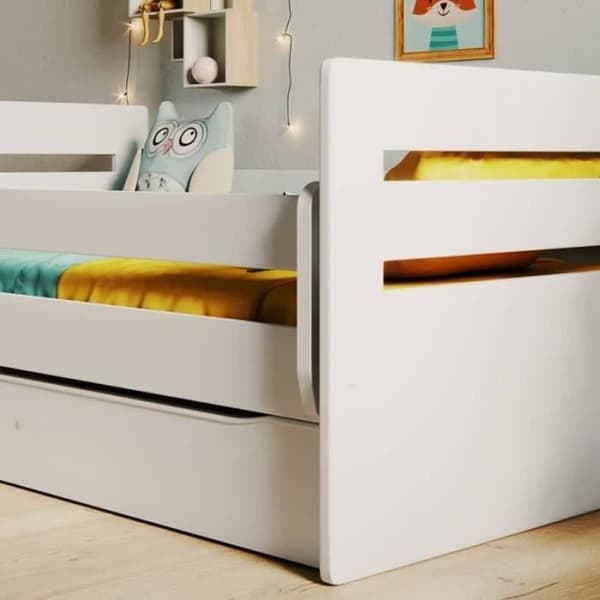 Säng - Kocot Kids - Tom vit - 80x180 cm - Lamell - 2 platser