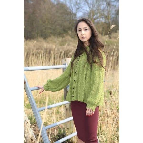 DesignEtte No-s-1219 Rachel Maize Cardigan 126 S/M Gul - No-s-1219 Rachel Maize Cardigan 126 S/M