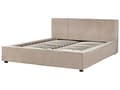Miniatyrbillede 4 af 10: Seng med ramme taupe polstret boucle 160 x 200 cm moderne dobbelt til soveværelse