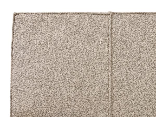 Seng med ramme taupe polstret boucle 160 x 200 cm moderne dobbelt til soveværelse