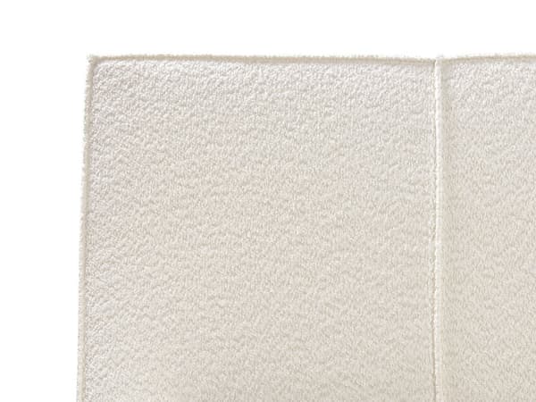 Sängram Off-White Boucle Klädsel 180 x 200 cm Lamellbotten Sovrum Modern Minimalistisk