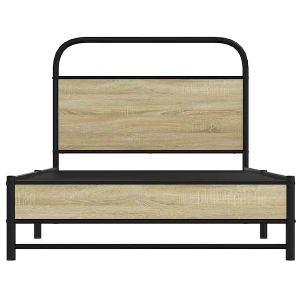 vidaXL Sengeramme uten madrass sonoma eik 100x200 cm konstruert tre
