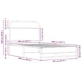Miniatyrbilde 10 av 10: vidaXL Sengeramme uten madrass sonoma eik 100x200 cm konstruert tre