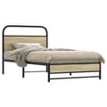 Miniatyrbilde 2 av 10: vidaXL Sengeramme uten madrass sonoma eik 100x200 cm konstruert tre