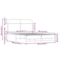 Miniatyrbilde 9 av 9: vidaXL Sengeramme uten madrass sonoma eik 135x190 cm konstruert tre