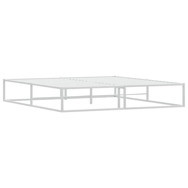 vidaXL Sengeramme uten madrass hvit 180x200 cm
