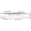 Miniatyrbilde 10 av 10: vidaXL Sengeramme uten madrass hvit 180x200 cm