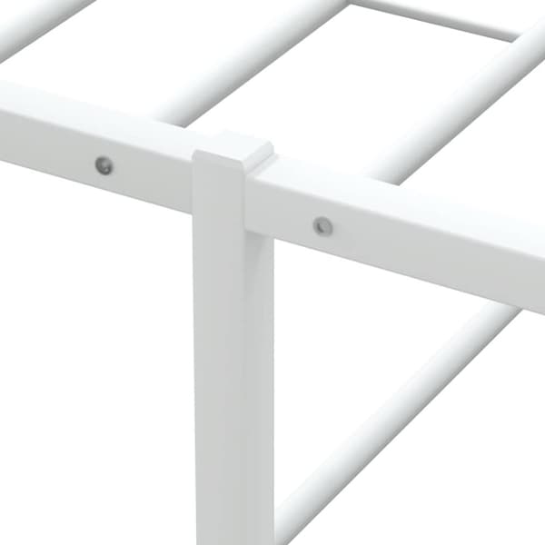 vidaXL Sengeramme uten madrass hvit 200x200 cm