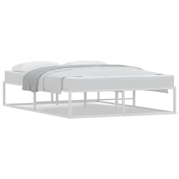 vidaXL Sengeramme uten madrass hvit 140x200 cm