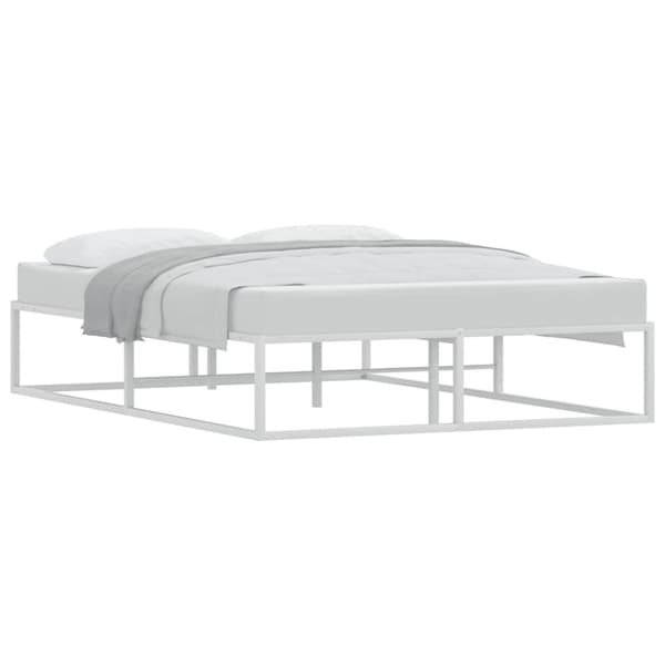 vidaXL Sengeramme uten madrass hvit 140x200 cm