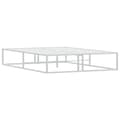 Miniatyrbilde 5 av 10: vidaXL Sengeramme uten madrass hvit 140x200 cm