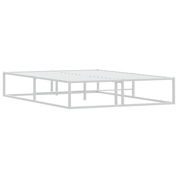 vidaXL Sengeramme uten madrass hvit 140x200 cm