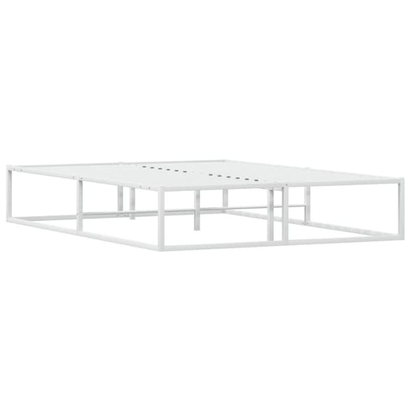 vidaXL Sengeramme uten madrass hvit 140x200 cm