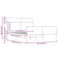 Miniatyrbilde 10 av 10: vidaXL Sengeramme uten madrass sonoma eik 135x190 cm konstruert tre