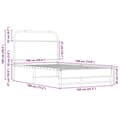 Miniatyrbilde 10 av 10: vidaXL Sengeramme uten madrass sonoma eik 100x190 cm konstruert tre