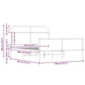 Miniatyrbilde 10 av 10: vidaXL Sengeramme uten madrass sonoma eik 140x190 cm konstruert tre