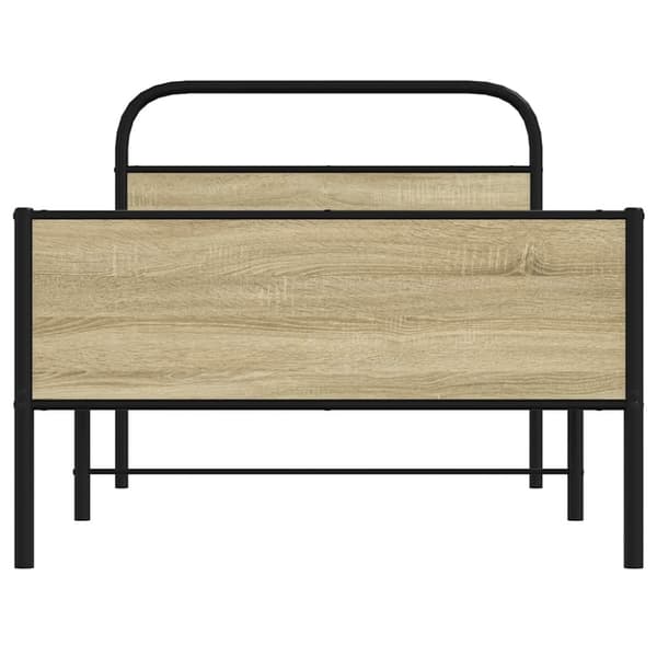 vidaXL Sengeramme uten madrass sonoma eik 107x203 cm konstruert tre