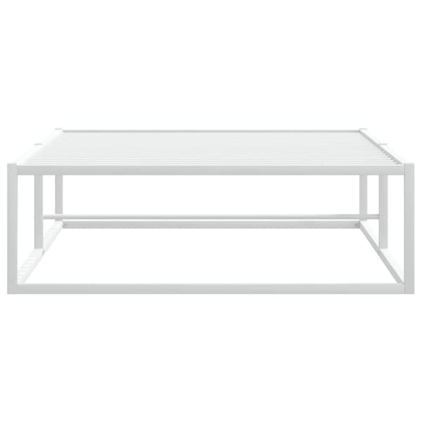 vidaXL Sengeramme uten madrass hvit 100x200 cm