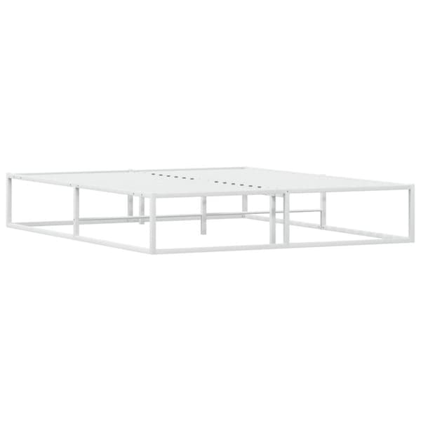 vidaXL Sengeramme uten madrass hvit 160x200 cm