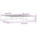 Miniatyrbilde 10 av 10: vidaXL Sengeramme uten madrass hvit 160x200 cm