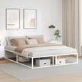 Miniatyrbilde 2 av 10: vidaXL Sengeramme uten madrass hvit 160x200 cm