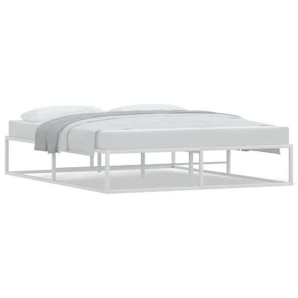 vidaXL Sengeramme uten madrass hvit 160x200 cm